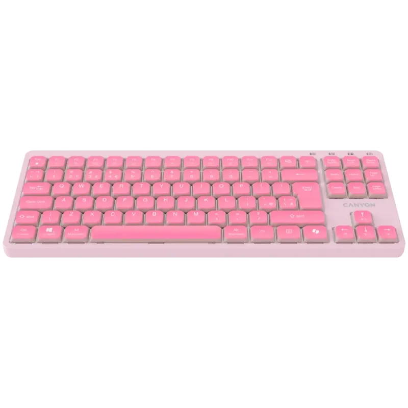CANYON Keyboard OnType 10 Low Profile EN Wired Pink - 1