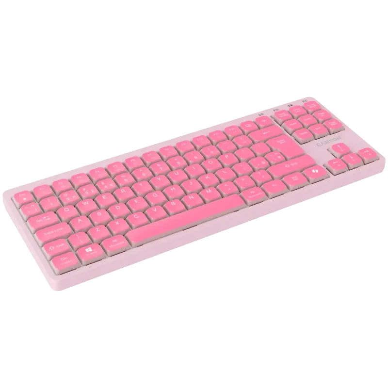 CANYON Keyboard OnType 10 Low Profile EN Wired Pink - 1