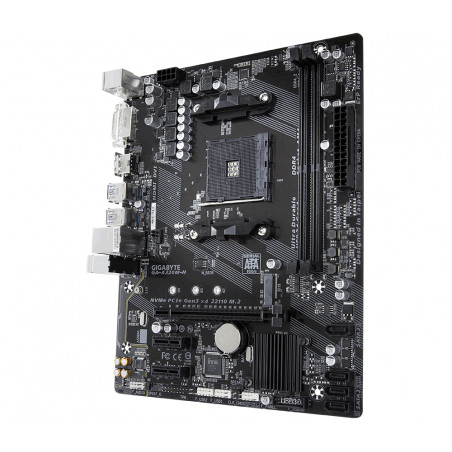 Дънна платка GIGABYTE A320M-H, Socket AM4, mATX, 2xDDR4, M.2 NVMe - 4