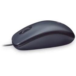 LOGITECH M90 Corded Mouse - GREY - USB - EWR2 - 2