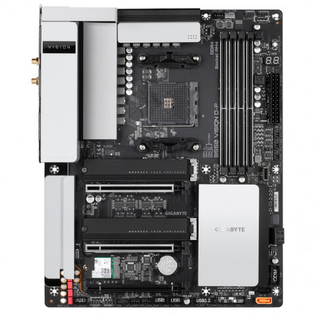 Дънна платка GIGABYTE B550 VISION D-P, WI-FI 6, PCI-E 4, Socket AM4, 4 x DDR4 - 1