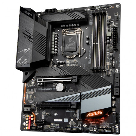 Дънна платка GIGABYTE Z590 AORUS ELITE AX socket 1200, Wi-Fi 6, RGB Fusion 2.0 - 3