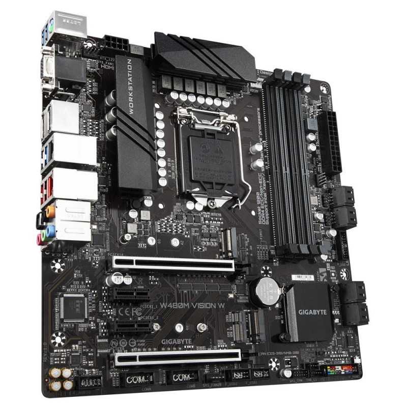 Дънна платка GIGABYTE W480M VISION W, 4 x DDR4, socket 1200 - 1