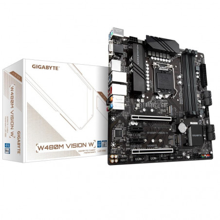 Дънна платка GIGABYTE W480M VISION W, 4 x DDR4, socket 1200 - 2