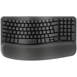 LOGITECH Wave Bluetooth ergonomic keyboard - GRAPHITE - US INT'L - B2B - 1