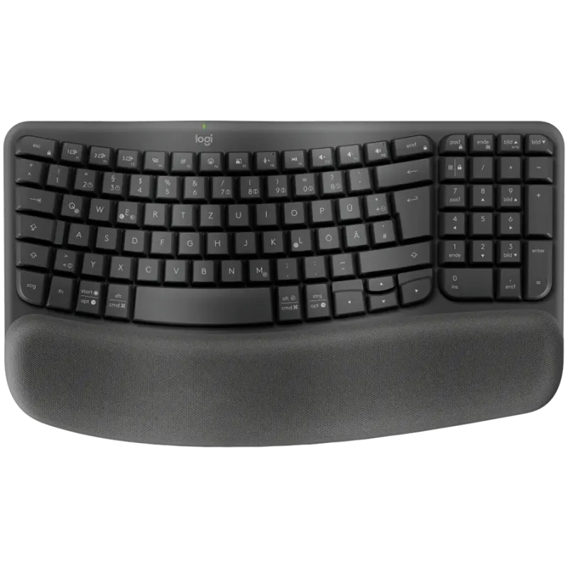 LOGITECH Wave Bluetooth ergonomic keyboard - GRAPHITE - US INT'L - B2B - 1