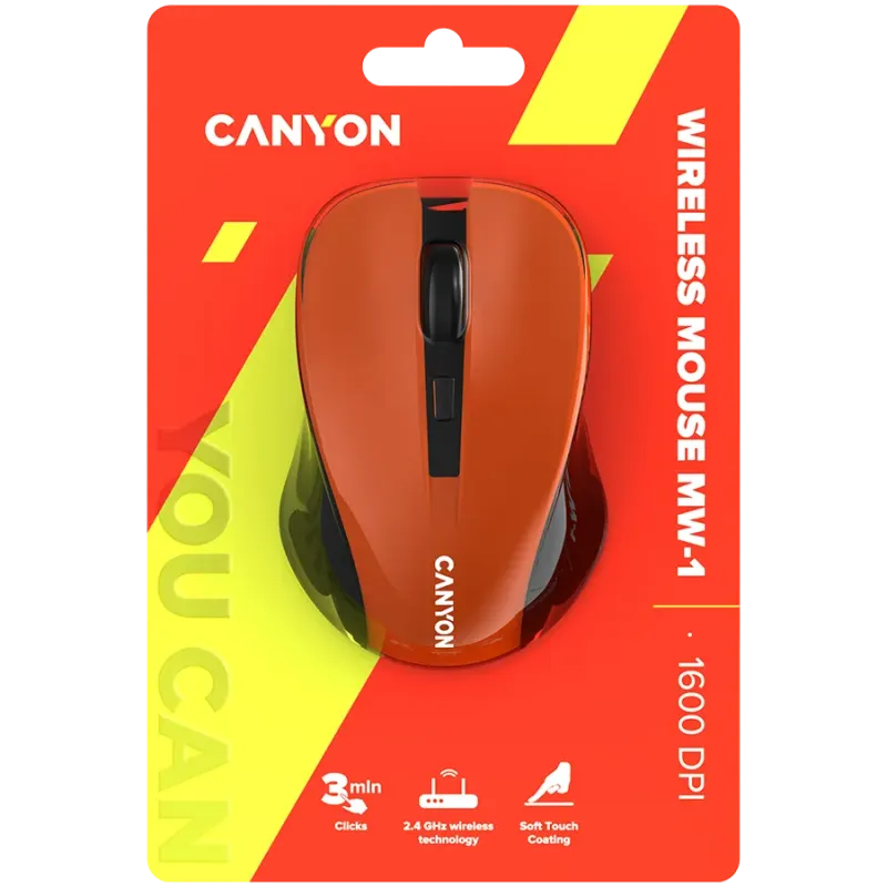 CANYON mouse MW-1 Wireless Orange - 1