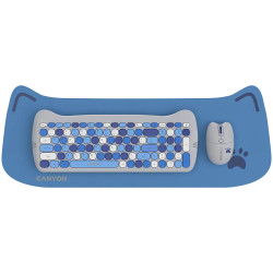 CANYON HSET-W6 EN Keyboard+Mouse Kitty Edition AAA+АА Wireless Blue - 1