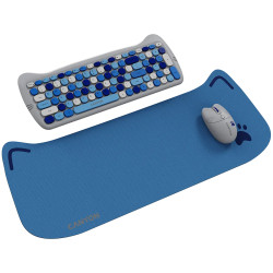 CANYON HSET-W6 EN Keyboard+Mouse Kitty Edition AAA+АА Wireless Blue - 2