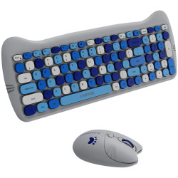 CANYON HSET-W6 EN Keyboard+Mouse Kitty Edition AAA+АА Wireless Blue - 4