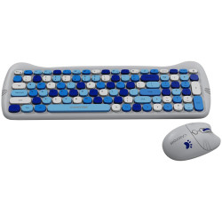 CANYON HSET-W6 EN Keyboard+Mouse Kitty Edition AAA+АА Wireless Blue - 5