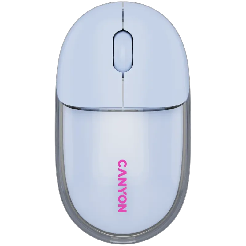 CANYON mouse OnClick 24 BT/ Wireless Transparent/Blue - 1