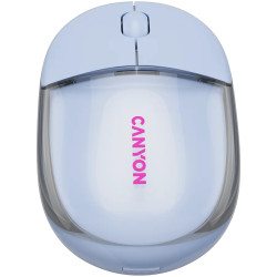 CANYON mouse OnClick 24 BT/ Wireless Transparent/Blue - 2