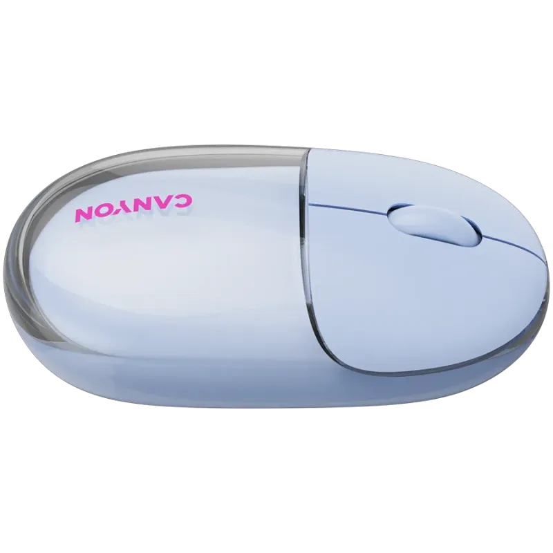 CANYON mouse OnClick 24 BT/ Wireless Transparent/Blue - 1