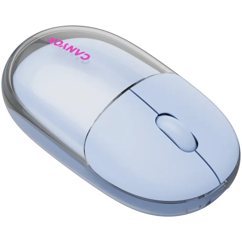 CANYON mouse OnClick 24 BT/ Wireless Transparent/Blue - 1