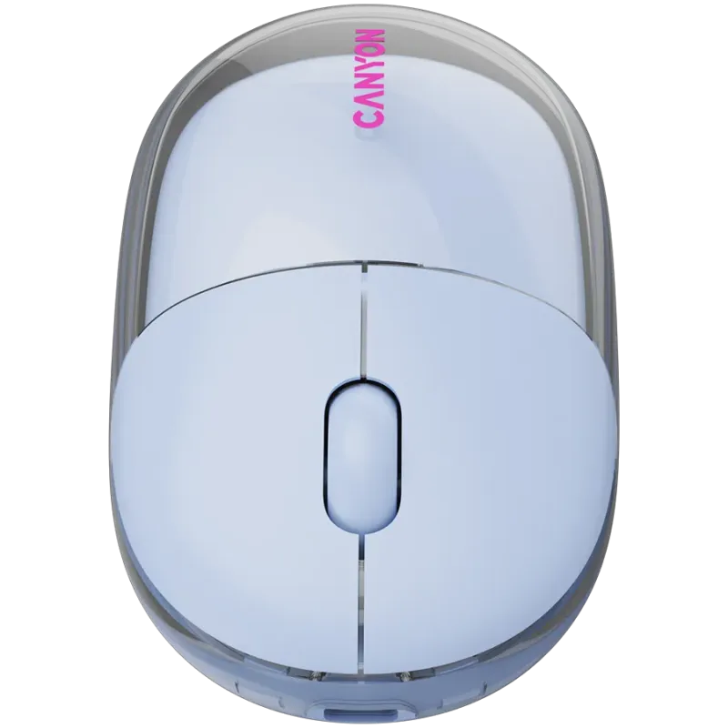 CANYON mouse OnClick 24 BT/ Wireless Transparent/Blue - 1