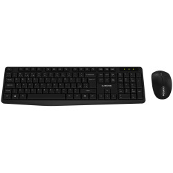 CANYON SET-W01 EN/BG Keyboard+Mouse Wireless Black - 1