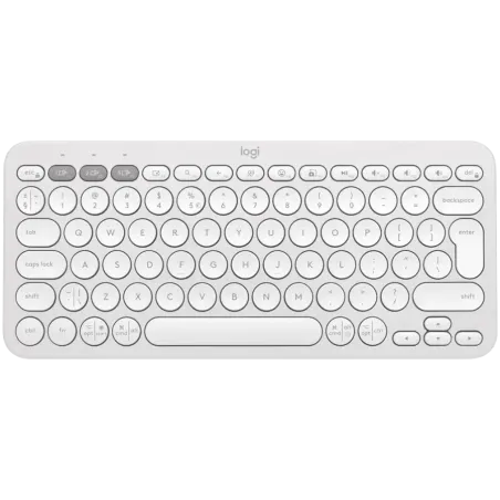 LOGITECH K380S Multi-Device Bluetooth Keyboard - TONAL WHITE - US INT'L - 1