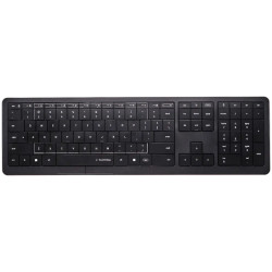 CLEVETURA CLVX 1 Touch-On-Keys AI Wireless Keyboard, ANSI US Windows Layout, Scissor Switches, Aluminum Chassis, Interactive RGB