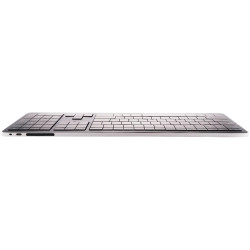 CLEVETURA CLVX 1 Touch-On-Keys AI Wireless Keyboard, ANSI US Windows Layout, Scissor Switches, Aluminum Chassis, Interactive RGB