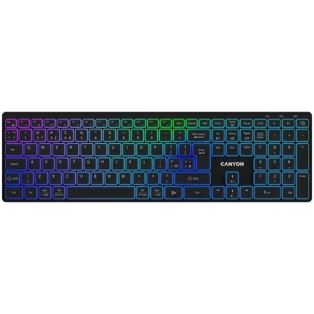 CANYON keyboard HKB-W11 UK/US RGB Dual Mode Wireless Black - 1