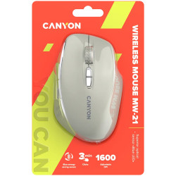 CANYON mouse MW-21 BlueLED 7buttons Wireless Cosmic Latte - 6