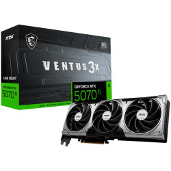 MSI Video Card Nvidia GeForce RTX 5070 Ti 16G VENTUS 3X OC (16GB GDDR7/256bit, PCI-E Gen5, 3x DP 2.1, 1x HDMI 2.1, 1x 16-pin Pow