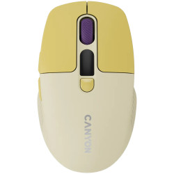 CANYON mouse MW-26 LCD Silent Dual Mode Wireless Yellow - 1
