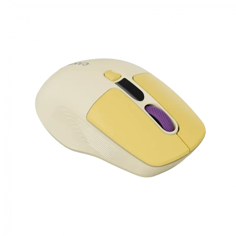 CANYON mouse MW-26 LCD Silent Dual Mode Wireless Yellow - 1