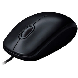 LOGITECH B100 Corded Mouse - BLACK - USB - B2B - 2