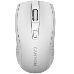 CANYON MW-7, 2.4Ghz wireless mouse, 6 buttons, DPI 800/1200/1600, with 1 AA battery ,size 110*60*37mm,58g,white - 1
