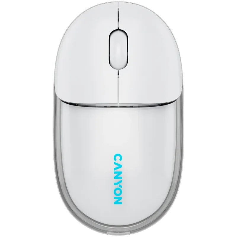 CANYON mouse OnClick 24 BT/ Wireless Transparent/White - 1