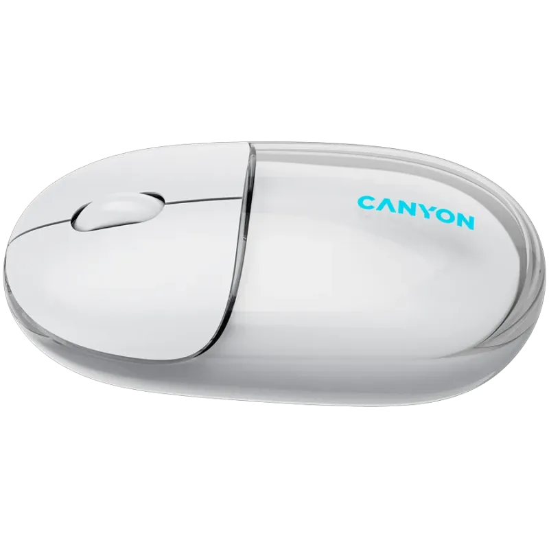 CANYON mouse OnClick 24 BT/ Wireless Transparent/White - 1