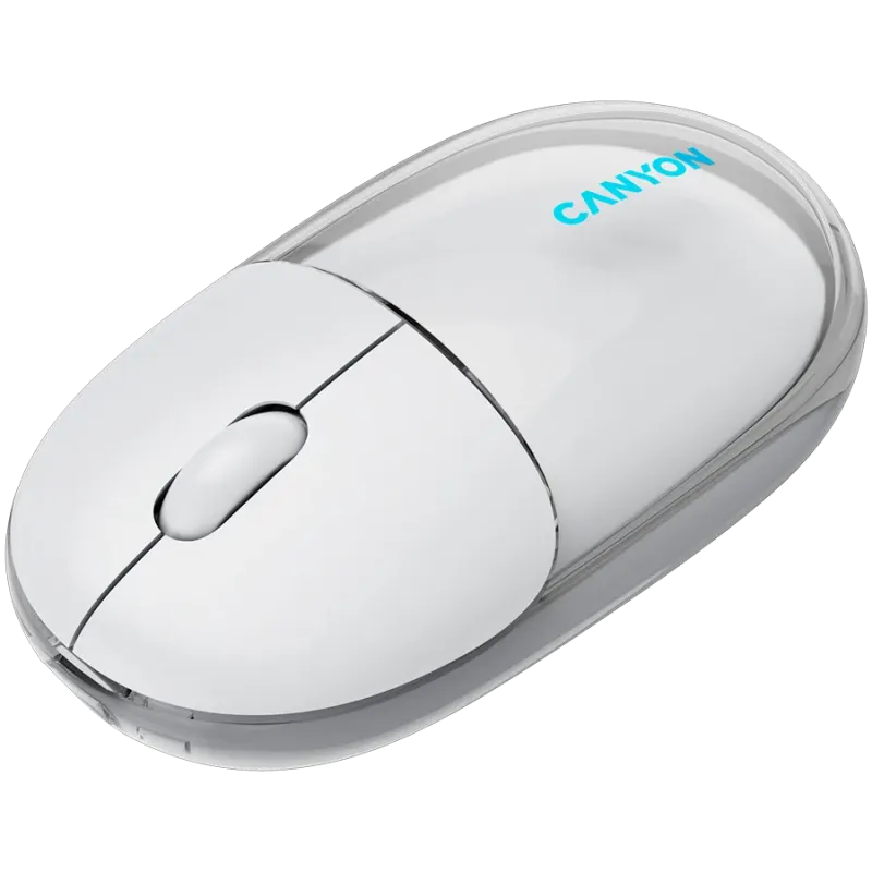 CANYON mouse OnClick 24 BT/ Wireless Transparent/White - 1