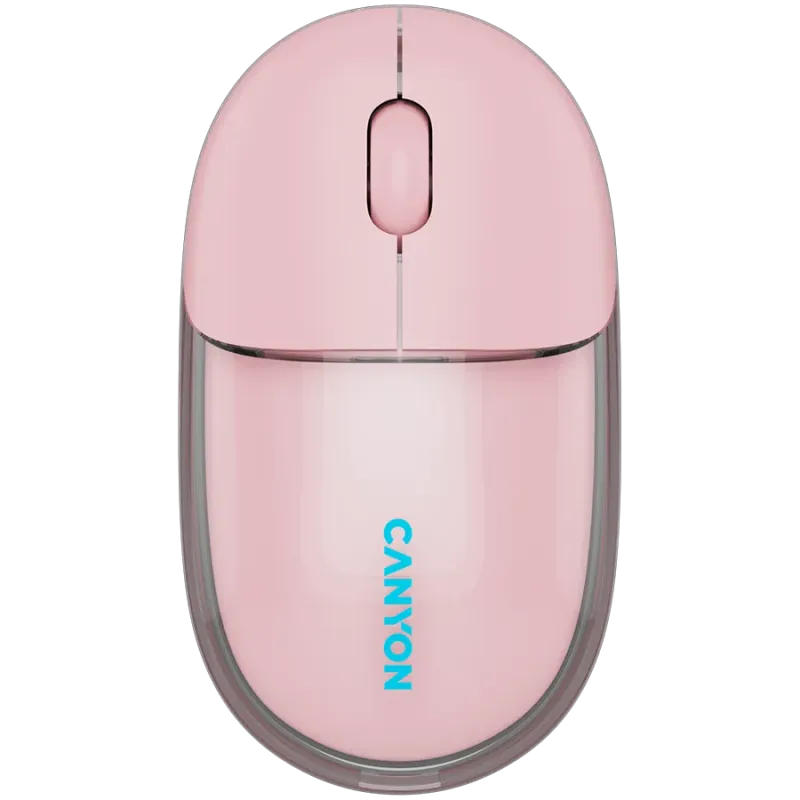 CANYON mouse OnClick 24 BT/ Wireless Transparent/Pink - 1
