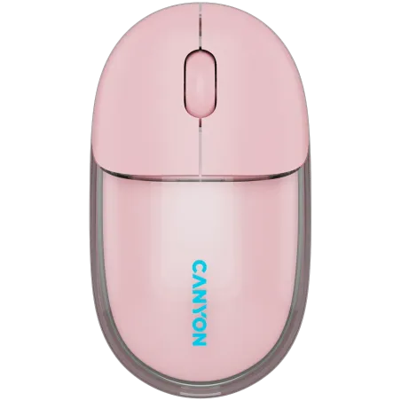 CANYON mouse OnClick 24 BT/ Wireless Transparent/Pink - 1