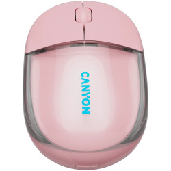 CANYON mouse OnClick 24 BT/ Wireless Transparent/Pink - 2