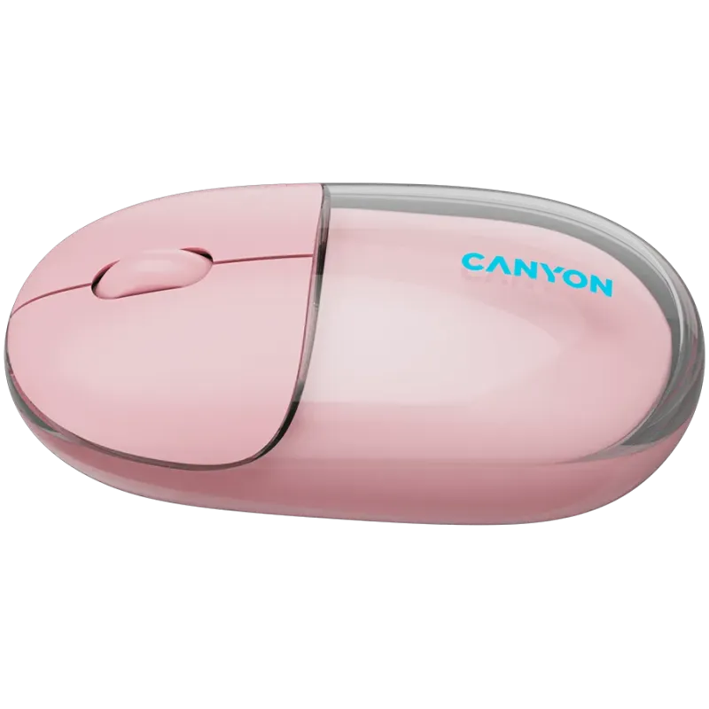 CANYON mouse OnClick 24 BT/ Wireless Transparent/Pink - 1