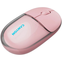 CANYON mouse OnClick 24 BT/ Wireless Transparent/Pink - 7