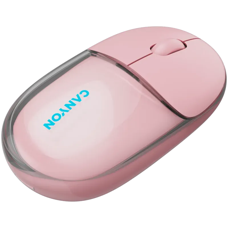 CANYON mouse OnClick 24 BT/ Wireless Transparent/Pink - 1
