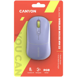 CANYON mouse MW-22 2in1 BT/ Wireless Lavender - 6