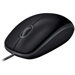 LOGITECH B110 Corded Mouse - SILENT - BLACK - USB - B2B - 1