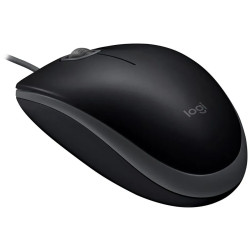 LOGITECH B110 Corded Mouse - SILENT - BLACK - USB - B2B - 2