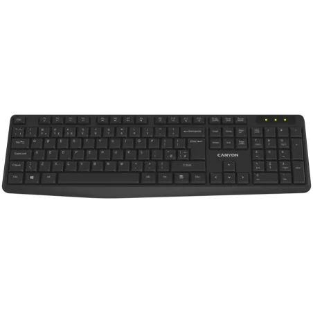 CANYON keyboard KB-W01 EN/BG Wireless Black - 1