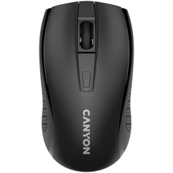 CANYON MW-7, 2.4Ghz wireless mouse, 6 buttons, DPI 800/1200/1600, with 1 AA battery ,size 110*60*37mm,58g,black - 1