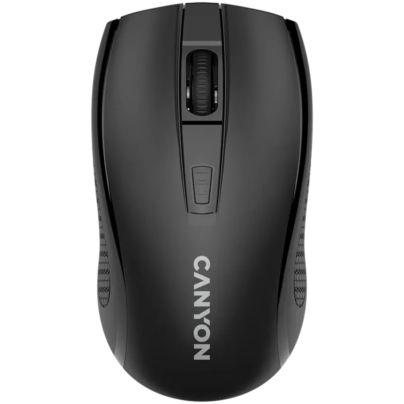 CANYON MW-7, 2.4Ghz wireless mouse, 6 buttons, DPI 800/1200/1600, with 1 AA battery ,size 110*60*37mm,58g,black - 1