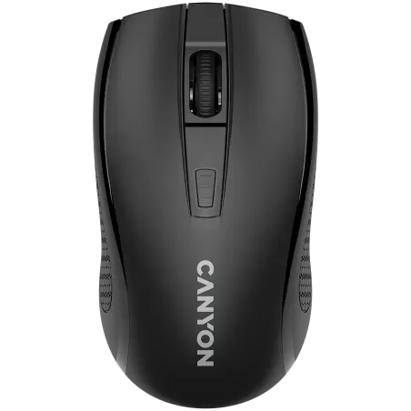 CANYON MW-7, 2.4Ghz wireless mouse, 6 buttons, DPI 800/1200/1600, with 1 AA battery ,size 110*60*37mm,58g,black - 1