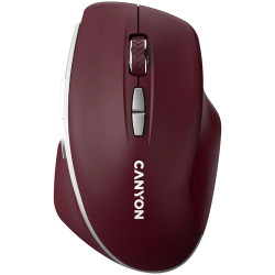 CANYON mouse MW-21 BlueLED 7buttons Wireless Burgundy Red - 1