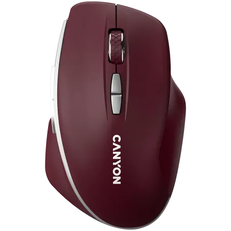CANYON mouse MW-21 BlueLED 7buttons Wireless Burgundy Red - 1