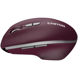CANYON mouse MW-21 BlueLED 7buttons Wireless Burgundy Red - 2